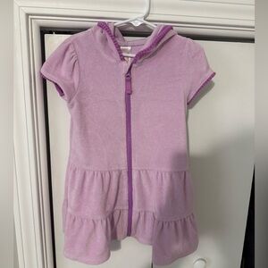 Cat & Jack Lavender Terry Cloth Swim Coverup